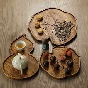 创意设计婚庆餐具桌面厨具纯木甜点干水果盘木托盘
