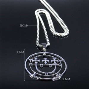 Nuova Collana con Ciondolo a Forma <span class=keywords><strong>di</strong></span> <span class=keywords><strong>Lucifero</strong></span> in Acciaio Inossidabile, Gioiello Casual per Uomo e Donna, Decorazione Chiave - Product Image 2