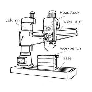 Equipo Industrial en Estado Nuevo, Máquina Perforadora de Columna Radial de Alta Precisión con Orificio de 50 mm para Trabajar Metales - Product Image 1