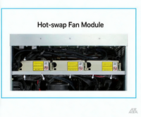 Châssis de serveur IA 4U 8 baies Hotswap prenant en charge 4 cartes GPU double largeur avec kits de rails