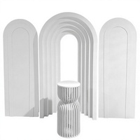 Magnifique Arche Florale Personnalisée Murale, Panneau 3D en PVC pour Mariage, Événement et Fête