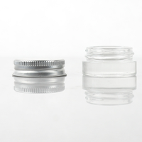 DIETARY Safe Cr Concentré Bouteille Petit Baume 5g 3g 7g 9g Crème Cire Verre Rond Carré Bocal en Verre avec Bouchon de Presse Noir