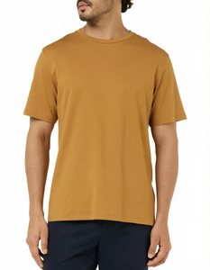 T-shirt pour homme 100% coton, col rond, manches courtes, coupe classique, tricoté, tee-shirt uni, streetwear décontracté - Product Image 2