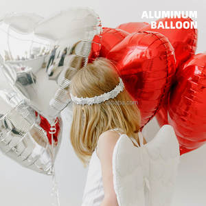 Grand ballon en forme de cœur conjoint Je t'aime Ballon à hélium Fête de la Saint-Valentin Décoration de mariage Fournitures Ballon en feuille personnalisé - Product Image 2