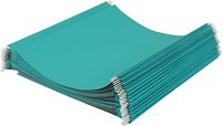 Carpetas de Archivo Colgantes de Colores, Tamaño Carta, Recicladas y Personalizadas (Paquete de 25) para Almacenar y Organizar Documentos de Forma Ordenada
