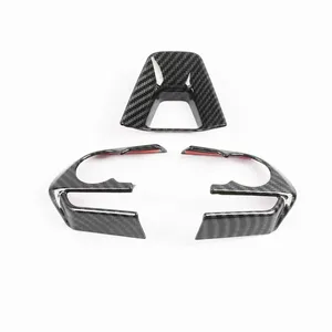 Voor Toyota Rav4 Xa50 Auto Stuurwiel Frame Trims Interieur Accessoires Koolstofvezel Cross Decoratie Corolla Kiekendief Kit Auto