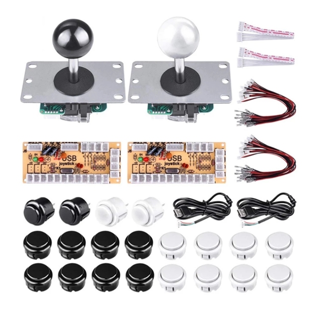 Arcade Joystick Switch DIY Kit Zero Delay Arcade USB Encoder to PC Arcade Sanwa Joystick + Sanwa Push Buttons for Arcade Mame