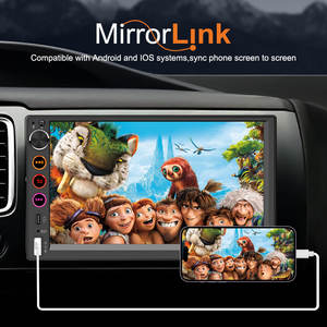 Autoradio universel à écran tactile de 7 pouces avec navigateur GPS intégré <span class=keywords><strong>DAB</strong></span> + Android Auto Apple CarPlay Caméra de recul - Product Image 4