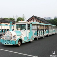 Train touristique électrique de luxe en métal Dorlin DLLD pour les excursions dans les sites touristiques