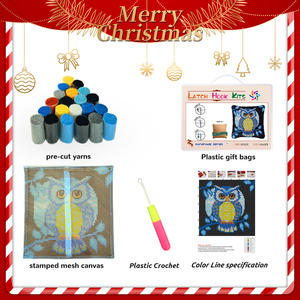 Latch Hook <strong>Rug</strong> <strong>Kit</strong> DIY Crochet Carpet for Adults Kids Beginners Canvas Yarn <strong>Rug</strong> Hooking <strong>Kits</strong> Home Decor Learning <strong>Rug</strong> <strong>Making</strong> - Product Image 3