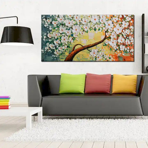 Hiện đại trừu tượng Vàng nở cây Acrylic vẽ tay các chủ đề hoa trên Vải Acrylic thân thiện với môi trường B & C nghệ thuật - Product Image 2