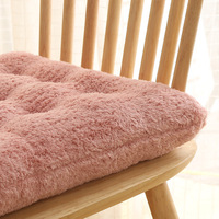 Coussins lombaires et d'assise Amity épaissis pour la maison, le bureau et les étudiants, en peluche douce pour la peau, avec sangles carrées, pour chaises