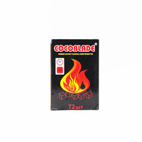 Vente directe usine COCOBRICO Charbon carré pour chichas arabes, fabriqué à partir de coques de noix de coco, teneur en carbone fixe >95%, stock prêt à être expédié
