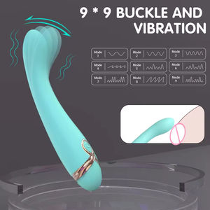 Vibrador de silicona médica galvanizada con 9 frecuencias para punto G, estimulador de clítoris y senos - Product Image 5