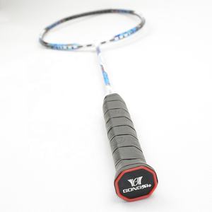 Raquette de badminton personnalisée de type offensif 40T Nano+3D en carbone tissé 80 trous pour joueur de compétition à prix avantageux non cordée - Product Image 6