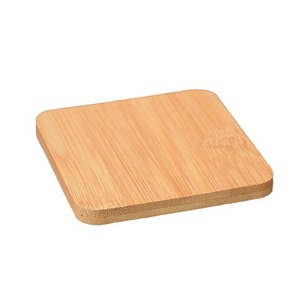 Posavasos Cuadrado de Bambú de Color Sólido, Aislante del Calor, para Vajilla y Decoración del Hogar - Product Image 1