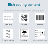Imprimante à jet d'encre portable, prise en charge de plusieurs langues, capable d'imprimer des logos, des numéros de lot et des codes QR sur diverses surfaces