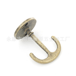 Retro Style Imitation Brass Hook <b>Wall</b> Mounted Robe Hook For Bathroom Bedroom Furniture Hardware Accessory - Product Image 5