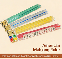 Supports et pions de Mahjong Américain PS aux couleurs vives, verts avec tête métallique, pour les soirées de jeu en famille