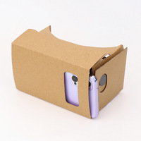 Lunettes 3D universelles, boîte de réalité virtuelle pliable en carton DIY pour films 3D, jeux, éducation
