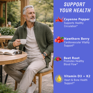Gotas Líquidas de Cayena, Espino Blanco, Raíz de Remolacha y Cúrcuma con Vitamina K2+D3 de Marca Privada para Apoyo Inmunológico, Energía y Antioxidantes - Product Image 4
