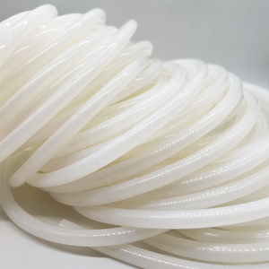 Tubo de silicona de grado alimenticio trenzado personalizado, manguera de silicona curada con platino, manguera de goma reforzada trenzada - Product Image 2