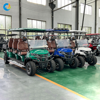 Voiturette de golf électrique Robetaa 6 places, batterie lithium 48V, certifiée CE, Club Car Precedent