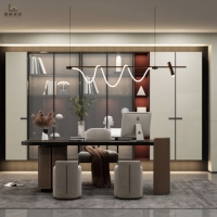 Meubles de cuisine et de salle à manger modernes de luxe, modulaires, écologiques, ignifuges, en alliage, acrylique et panneaux de mélamine, pour appartements et centres commerciaux