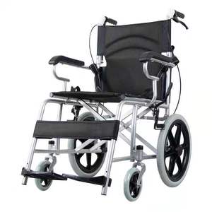 Fauteuil roulant manuel pliable, longueur 80 cm, hauteur de siège 47 cm, portable et léger, pour l'aide à la mobilité des personnes âgées - Product Image 3
