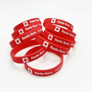 Wholesale High-Quality Customized Printed Logo Silicone Bracelets Silicone Wristband