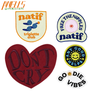 <span class=keywords><strong>Nastro</strong></span> consapevolezza del cancro al seno ferro su toppe ricamate Appliques macchina ricamo Needlecraft progetti di cucito Patch di stoffa - Product Image 3