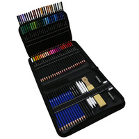 Ensemble de dessin coloré professionnel 98 pièces 96 pièces crayons de haute couleur ventes directes d'usine pour peinture au crayon à l'huile coloré