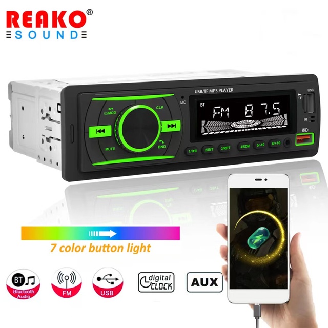 Universal Player 7 Color Backlight 2 USB Support TF Card AUX Audio Fast Charging Car MP3 Player