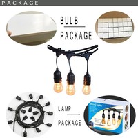 10m 15m 20m modèle suspendu de qualité commerciale S14 connectable étanche LED guirlande lumineuse pour décorations