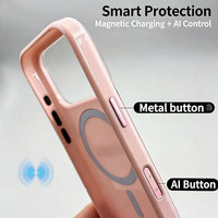 Coques de téléphone portable personnalisées en TPU brillant, antichoc, anti-traces de doigts, magnétiques, couleur unie pour 17 Pro/Pro Max/18 Pro/Pro