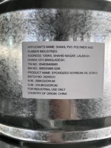 Plastificante No Tóxico, Aceite de Soja Epoxidado/<span class=keywords><strong>ESBO</strong></span>/ESO CAS 8013-07-8 - Product Image 6