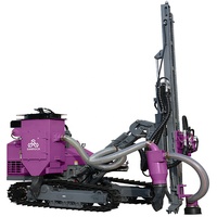 Foreuse DTH sur chenilles pour forage de trous de tir miniers, machine de forage hydraulique