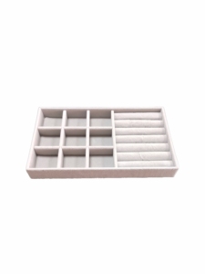 Boîte de rangement d'affichage minimaliste haut de gamme pour bijoux pour dames Emballage textile avec logo personnalisé pour offrir des cadeaux - Product Image 2
