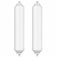 Pièces de réfrigérateur, filtre à eau CTO pour réfrigérateur, boîtier de filtre à eau, fabrication ODM avec raccord rapide de 1/4 pouce (lot de 2)