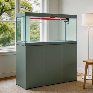 <span class=keywords><strong>Aquarium</strong></span> rectangulaire de luxe en verre <span class=keywords><strong>100L</strong></span> avec filtre de fond et fonctionnement silencieux pour bureau - Product Image 5