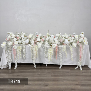 Fábrica de Flores Artificiales DKB, Decoración de Boda Personalizada, Flores Artificiales para Mesa, Guirnalda de Boda, Camino de Mesa de Flores Artificiales - Product Image 3