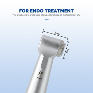 Alat Endodontik Motor <span class=keywords><strong>Handpiece</strong></span> / <span class=keywords><strong>Handpiece</strong></span> Putar Kontra Sudut Kecepatan Rendah Berbahan Logam Bertenaga Mesin - Product Image 2