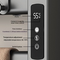 Sèche-serviettes électrique intelligent en alliage d'aluminium, directement de l'usine, pour installation sans perçage dans la salle de bain