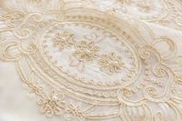2023 meilleure vente nouveau Style brodé blanc voilages pour salon chambre salle à manger rideaux avec fleurs 3D