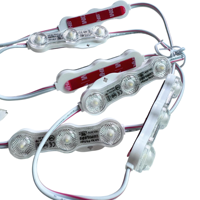 Module LED à lentille ultrasonique SMD2835, lumière DC12V, étanche IP68, bleu, blanc chaud, garantie 7 ans, haute efficacité, sans perte de tension