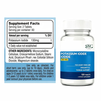 Comprimés d'iodure de potassium OEM 130 mg pour adultes – Soutien de la thyroïde, supplément quotidien d'iode, stimulant immunitaire