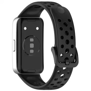 Boucle colorée Smartwatch Accessoires Respirant Réglable Étanche Sport Silicone Bracelet de Montre pour <span class=keywords><strong>Huawei</strong></span> <span class=keywords><strong>Band</strong></span> 10 9 8 - Product Image 3
