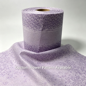 Rollo de Tela No Tejida de Polipropileno Estampado con Flores en Relieve, Personalizado de Fábrica, para Textiles del Hogar - Product Image 2
