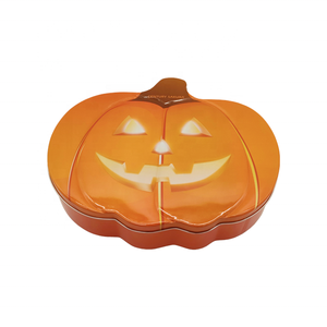 Tùy chỉnh in kẹo Cookies kim loại bọc hộp thiếc Halloween bí ngô thiếc hình lon - Product Image 4