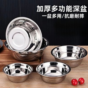 Tazón de Sopa de Acero Inoxidable con Acabado Espejo Grueso para Uso en Cocina de Hotel, Solo Lavar a Mano - Product Image 3